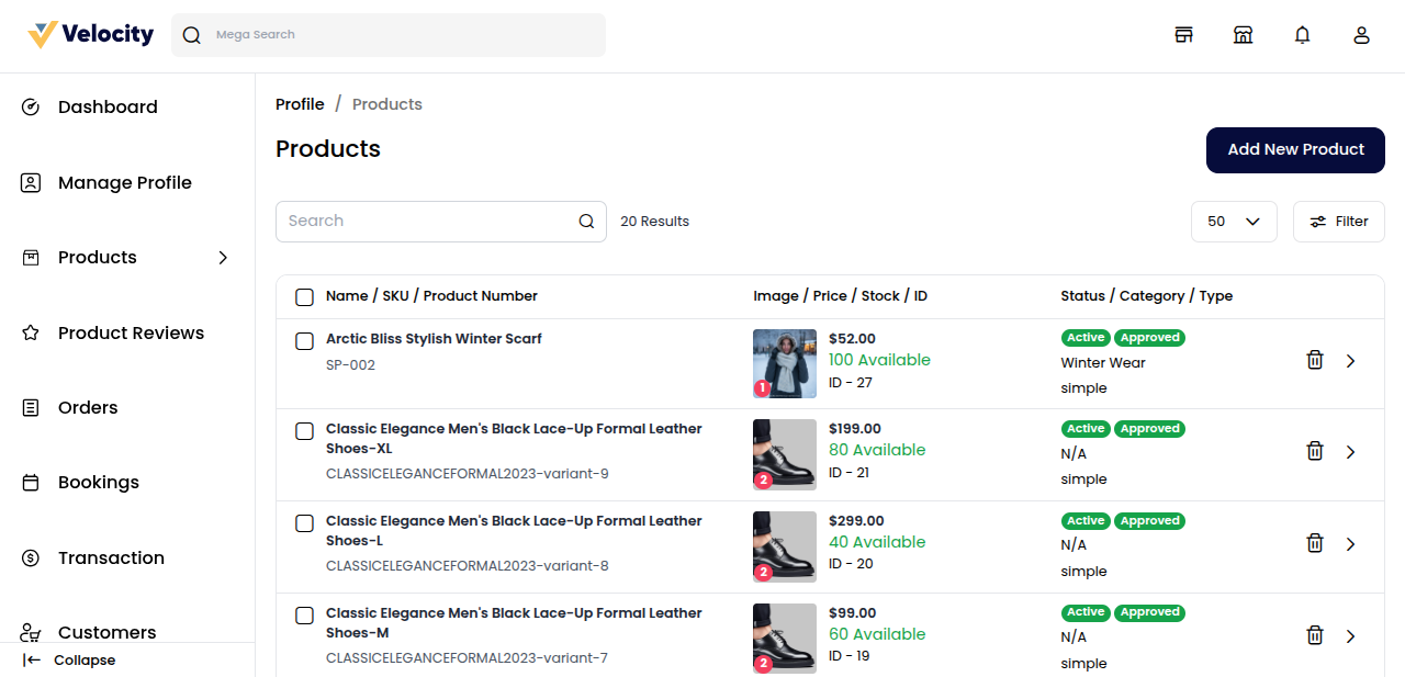 Global Commission Configuration