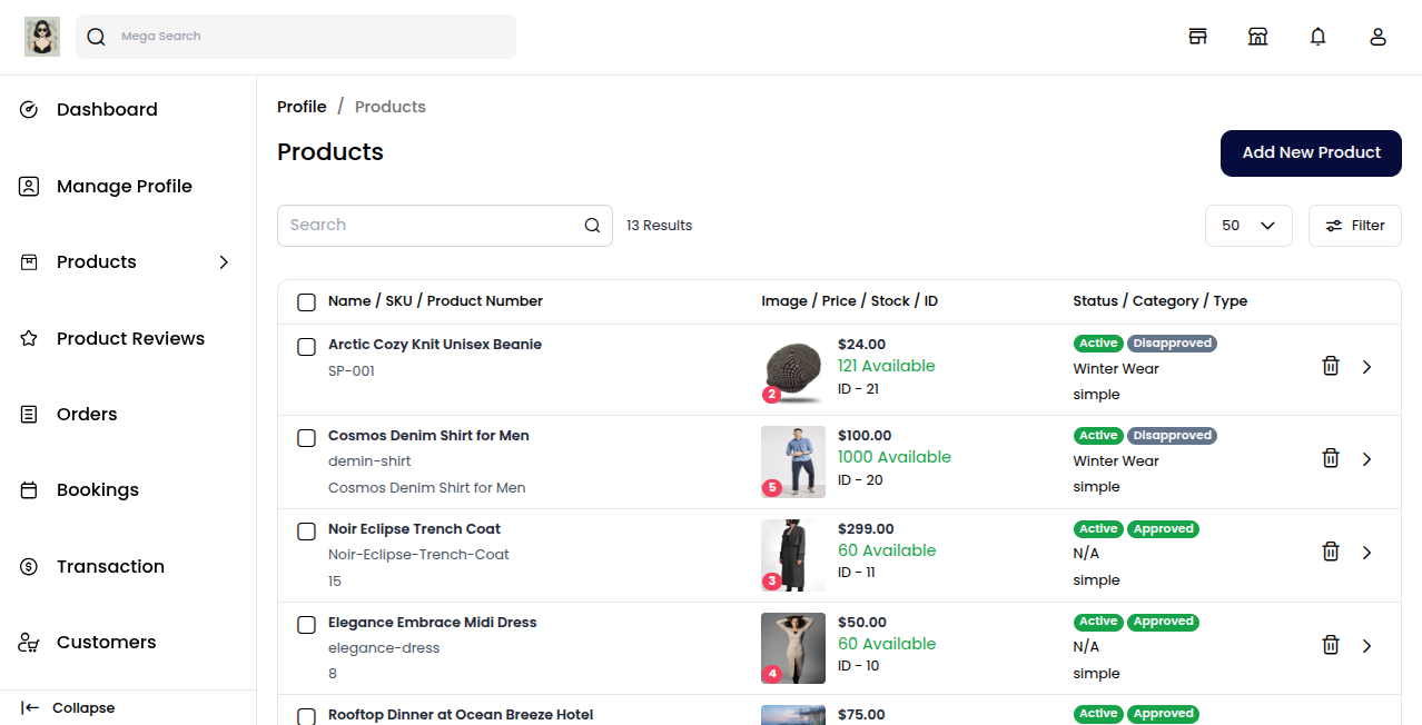 Assign Product Disapproved