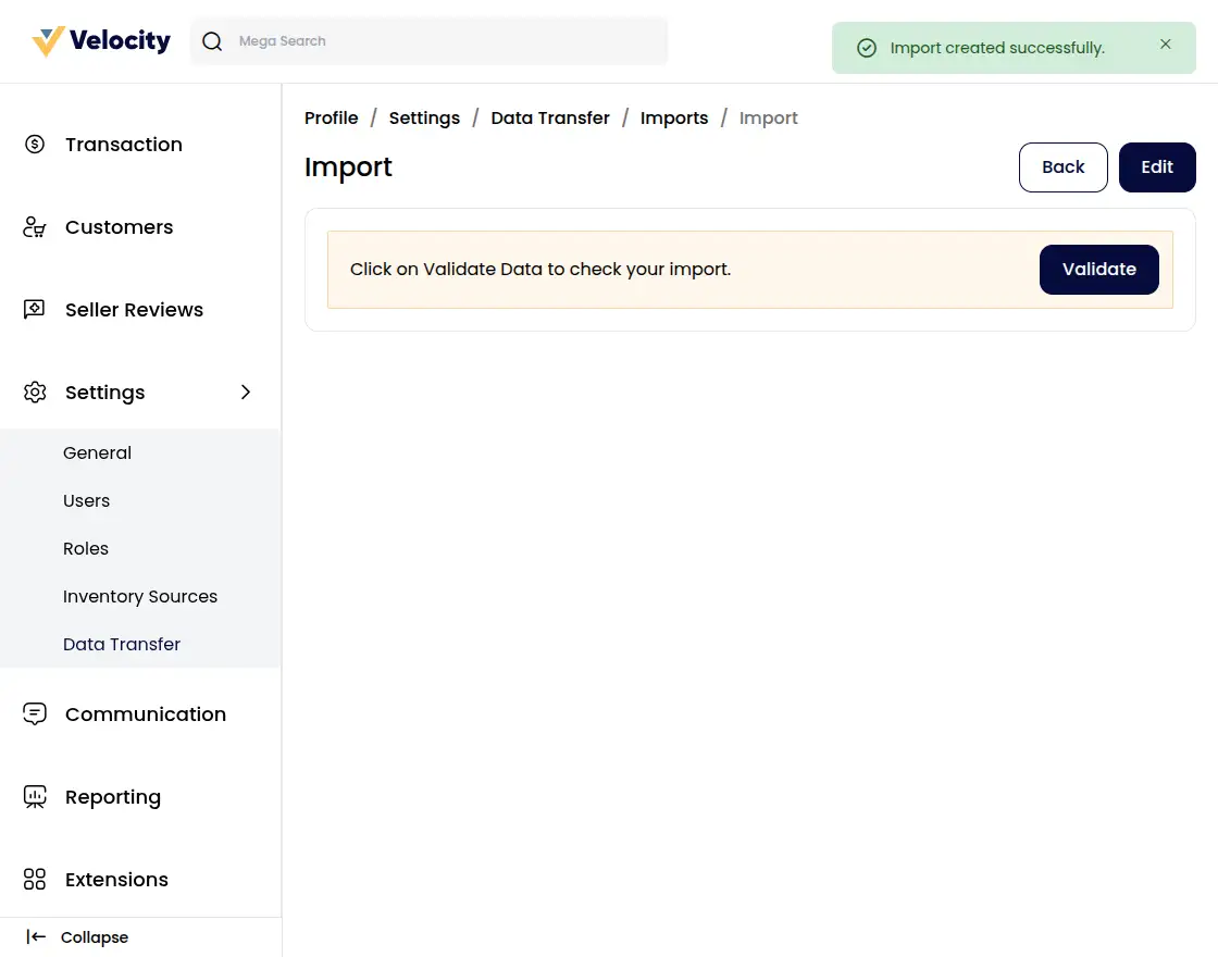 Customer Email and Password