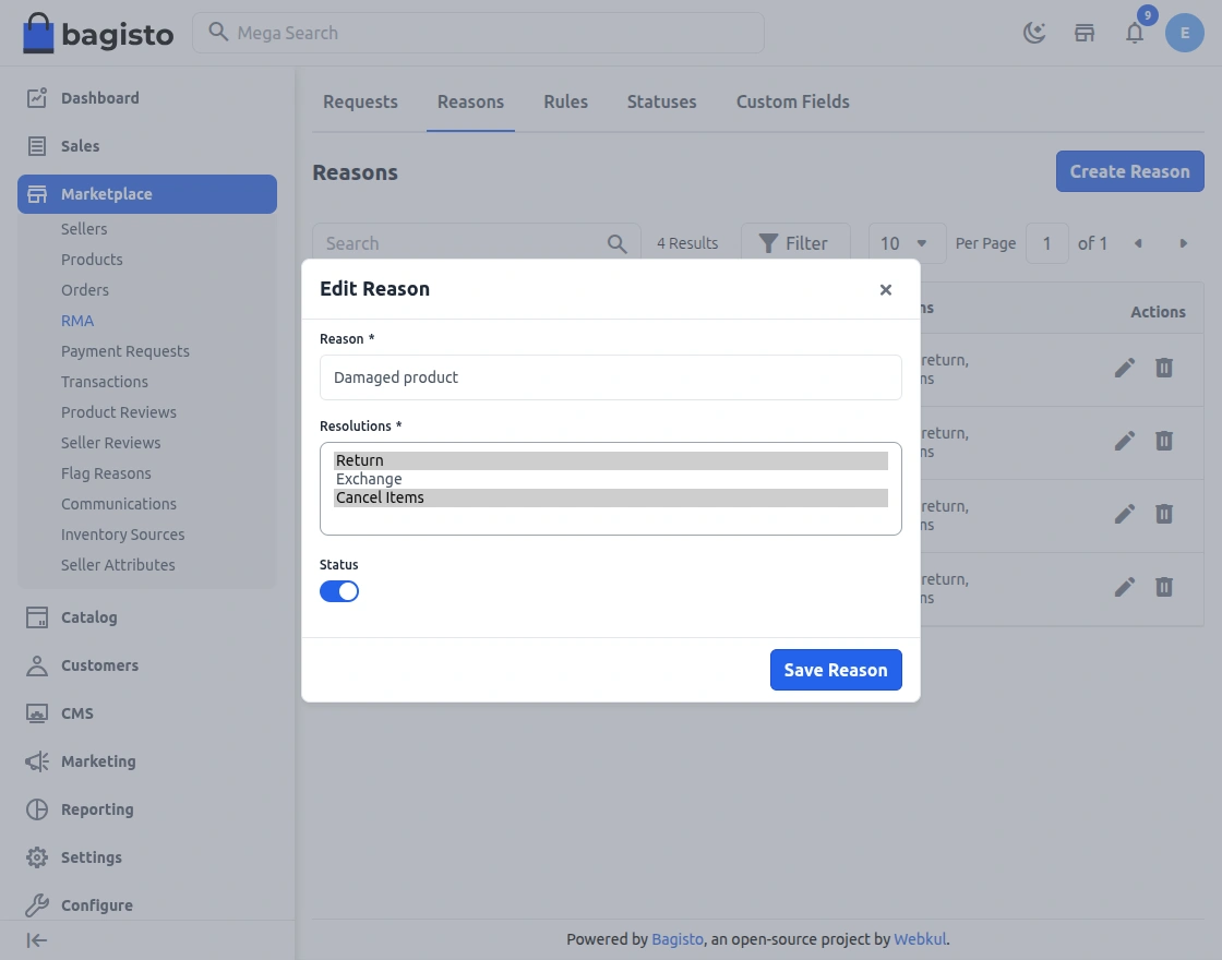 Customer Email and Password