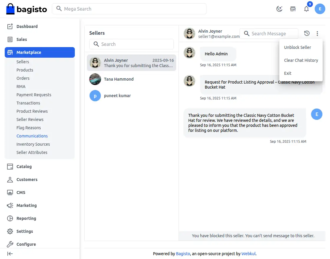 Global Commission Configuration