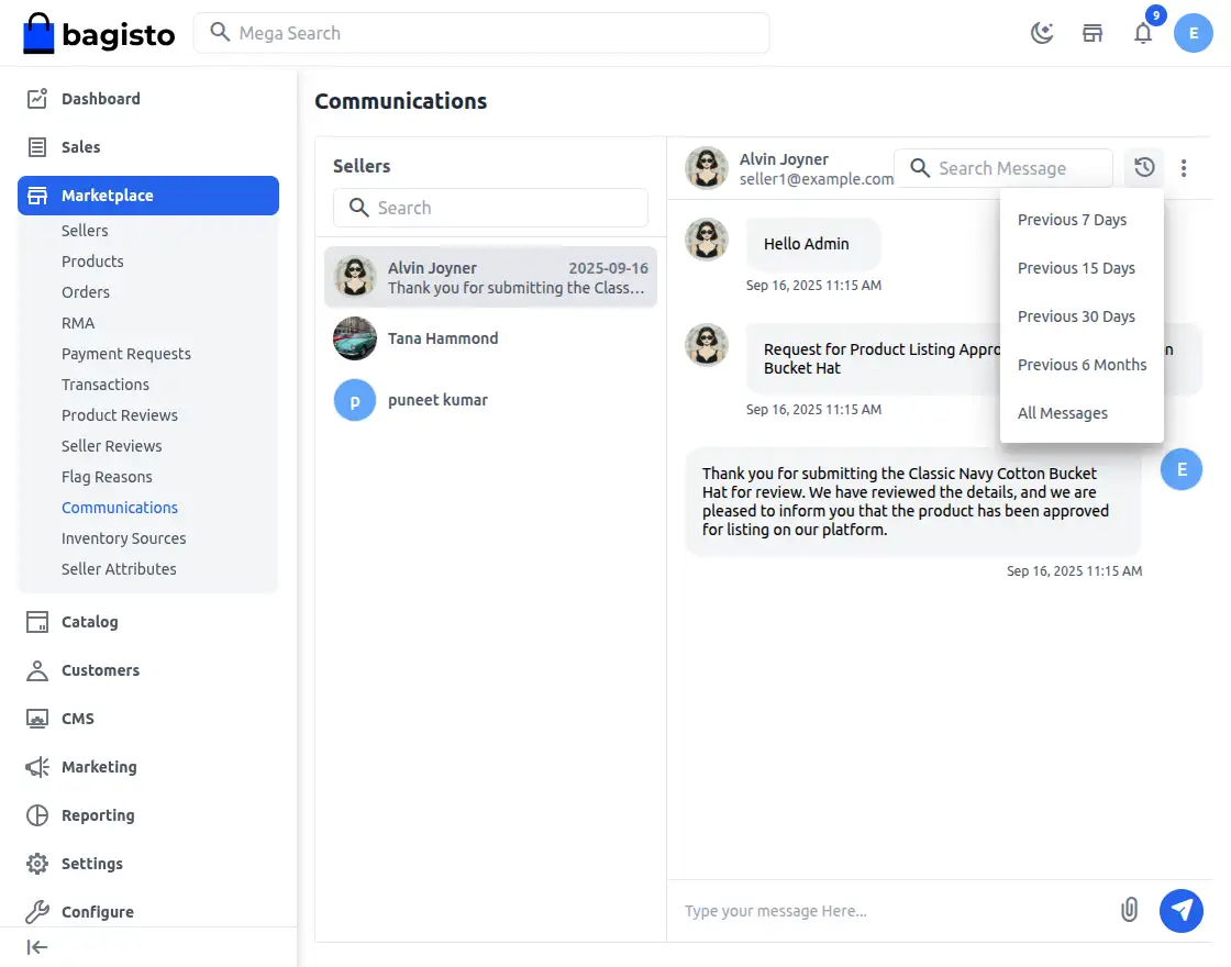 Global Commission Configuration